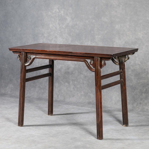 清	红木夹头榫如意云纹罗锅枨平头案 商品图1