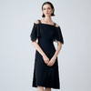 EITIE爱特爱夏季新款气质时尚通勤露肩显瘦修身连衣裙女裙7807523 商品缩略图2