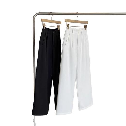 就是这么牛！要品质的来，2025高腰压褶气质通勤休闲直筒阔腿裤！ 商品图4