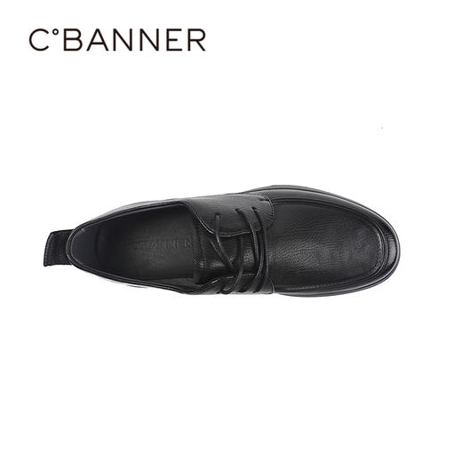 千百度秋季质感羊皮鞋面透气牛皮垫脚男鞋商务休闲A25467513 商品图2