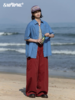 早乙女惠子saotome/STMCS252229/飞鸟刺绣水洗短袖衬衫 商品缩略图2
