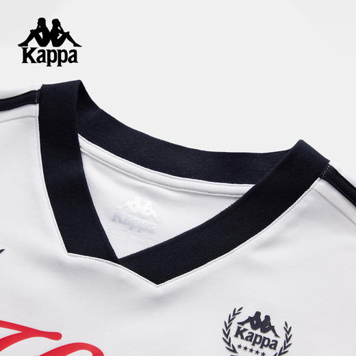 Kappa卡帕背靠背2025夏季新款运动短袖女士修身V领t恤休闲上衣女K0F62TD02 商品图2