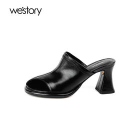 westory2024年夏季新款法式优雅高跟凉鞋露趾高跟鞋凉鞋W24BJ61871