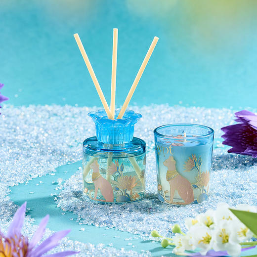 大英博物馆 盖亚·安德森猫系列 无火香氛蜡烛香薰线香礼盒 埃及睡莲 商品图1