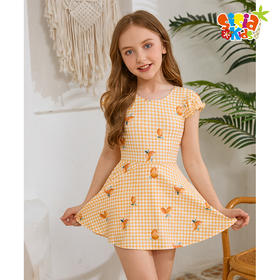 sisia2025新款女童连体泳衣中大童女孩夏季海岛度假泡温泉游泳衣SGS24-01a