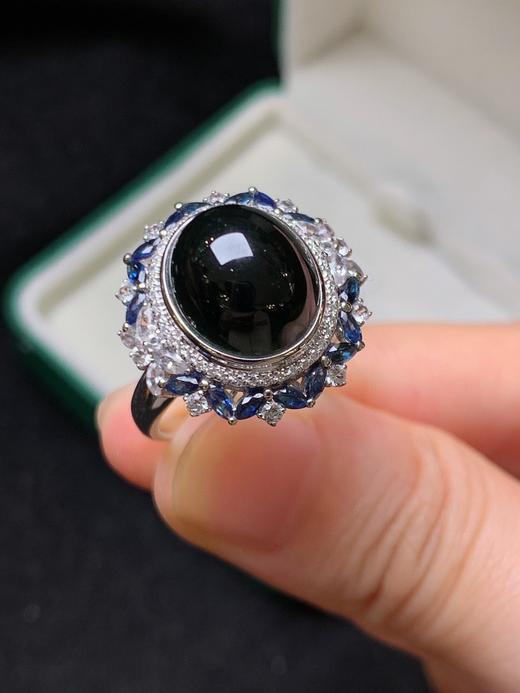 蛋面墨翡戒指 商品图3