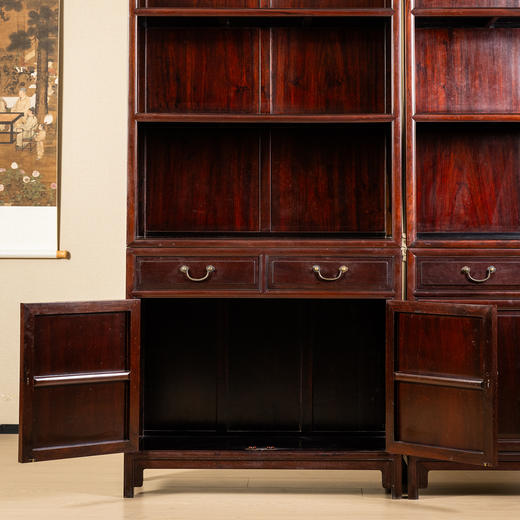 二十世纪	红木三层书柜（一对） 商品图2