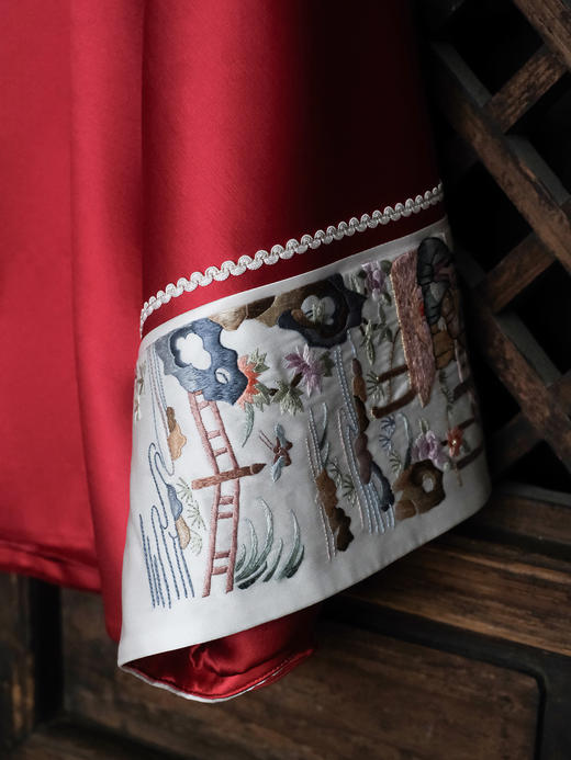 盛唐牡丹大师系列| 重工刺绣西厢丝毛外套-红色 商品图3