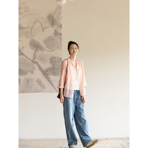 牧衣游原创刺绣纯棉进口冈山牛仔裤 福利款 自在悠然不支持会员折 商品图2