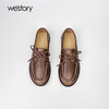 westory新款休闲风厚底平跟舒适百搭系带乐福鞋W24CM75221 商品缩略图2