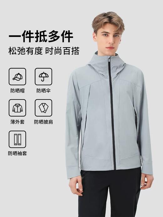 点此购买 海丽汉森春夏季UPF100+男士户外便携轻量速干防晒皮肤衣 LL 320079 商品图7