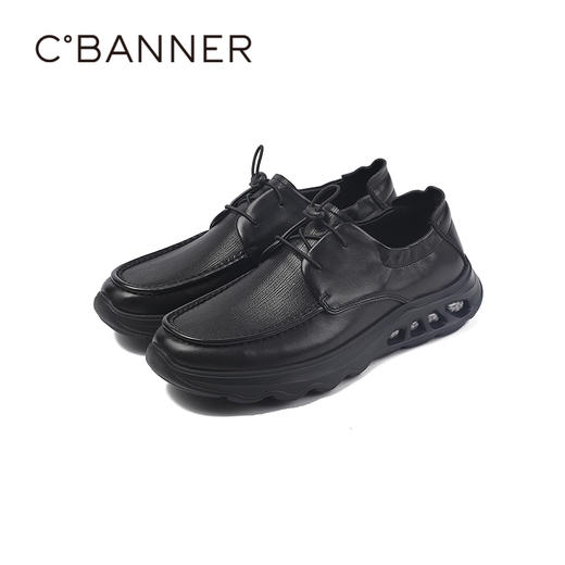 千百度秋季柔感鞋软底软面商务通勤首选男鞋柔感鞋A25425819 商品图4