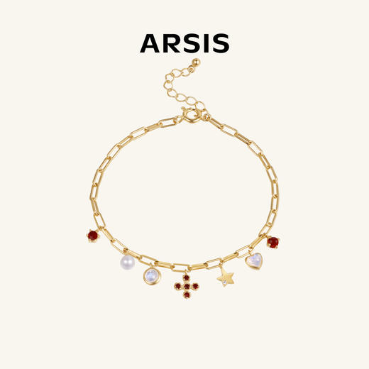 ARSIS银饰｜秘密花园系列 四叶草假日派对手链 商品图0