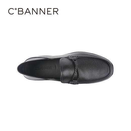 千百度秋季舒适低跟强韧橡胶大底得体乐福鞋男鞋A25407221 商品图2