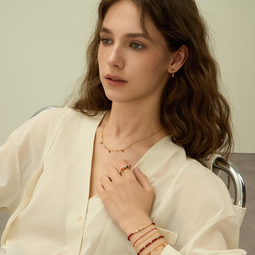 ARSIS银饰｜秘密花园系列 落日霞辉方形排戒 商品图2