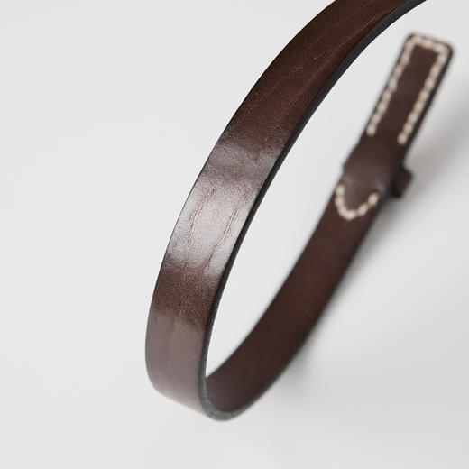 ROMI STUDIO 树膏牛皮革深咖色复古做旧女士休闲腰带 RWCLP32033【发货时间25天】 商品图3