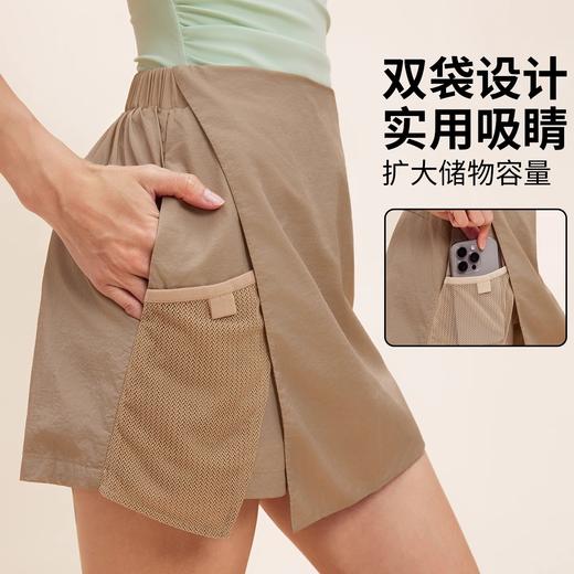 【限时秒】YOGACODE【火树银花系列】假两件运动短裤女防走光户外登山前裙后裤半身裙裤DWD115414 商品图1