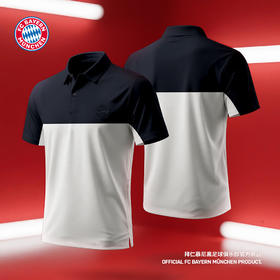 【官方正版】拜仁足球俱乐部丨夏季新款黑灰训练POLO运动休闲短袖