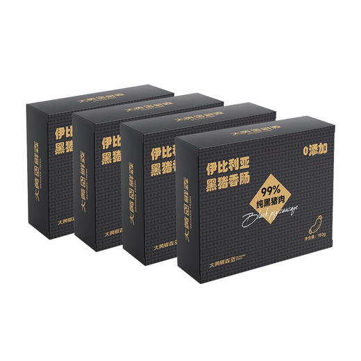 大黄鲜森 伊比利亚黑猪香肠 180g*4 商品图0