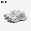 MIO米奥老爹鞋做旧复古脏脏鞋珍珠蕾丝鞋带运动鞋女M254586225 商品缩略图2