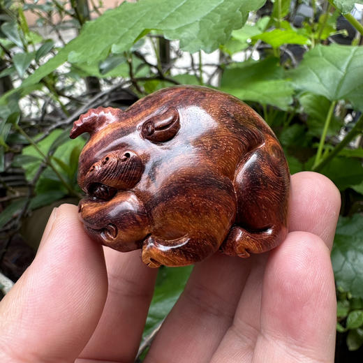 【青山特价】海南黄花梨 谛听 手把件   51*40*40mm h1 商品图2