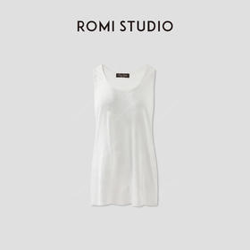 ROMI STUDIO“质感至上”100%亚麻轻薄肌理感V领针织背心RWCRSW3515