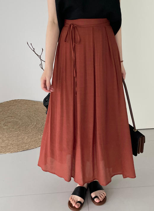 凉爽透气高腰文艺飘飘裙 商品图1