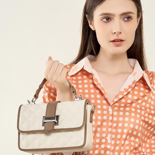 【预售3天】通勤女包百搭流行菱格单肩包2025新款高级感斜挎包D2677 商品图3