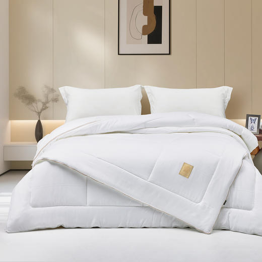 多喜爱 科特抗菌防螨十孔春秋被/加厚冬被/拉链子母被【德国进口纤维】【全棉面料】【提花工艺】【A类标准】【织带织标】加量填充 整张绵工艺 商品图1