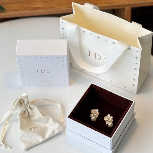 【下单小香手表赠山茶花耳钉】I DO山茶花项链/耳钉/初心系列·小香手表 时尚 优雅 气质 精美礼盒包装 商品图12