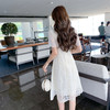 奢姿大码女装2025夏季减龄钉珠雪纺拼接连衣裙胖妹妹时尚简约裙子9952869759【1】 商品缩略图3