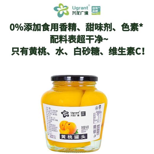 兴龙广缘960g黄桃罐头 商品图0