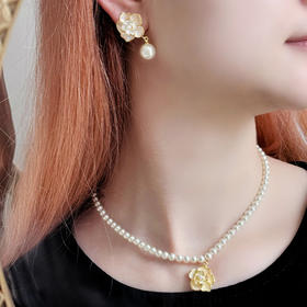 【下单小香手表赠山茶花耳钉】I DO山茶花项链/耳钉/初心系列·小香手表 时尚 优雅 气质 精美礼盒包装