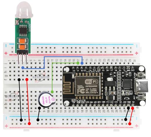 新版物联网作品-人来报警器 商品图0