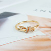 【95新】Tiffany & Co.蒂芙尼Knot系列18K玫瑰金镶钻Knot绳结戒指58号女士现售价：9000！190525NJS19 商品缩略图4