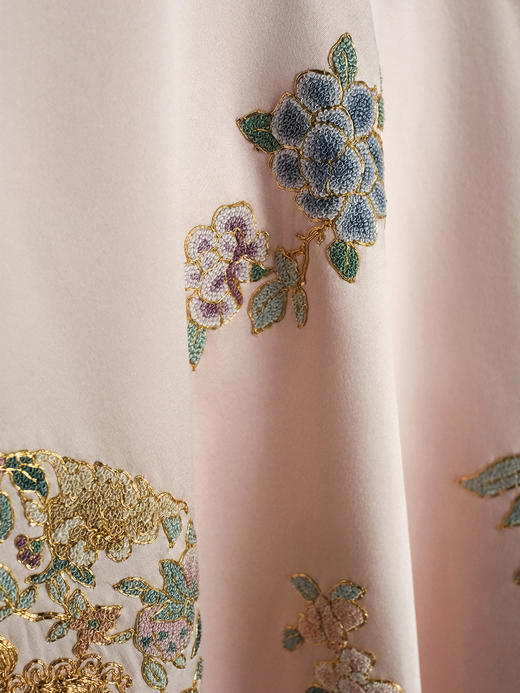 盛唐牡丹大师系列| 重工刺绣盘龙团花外套-粉红 商品图3