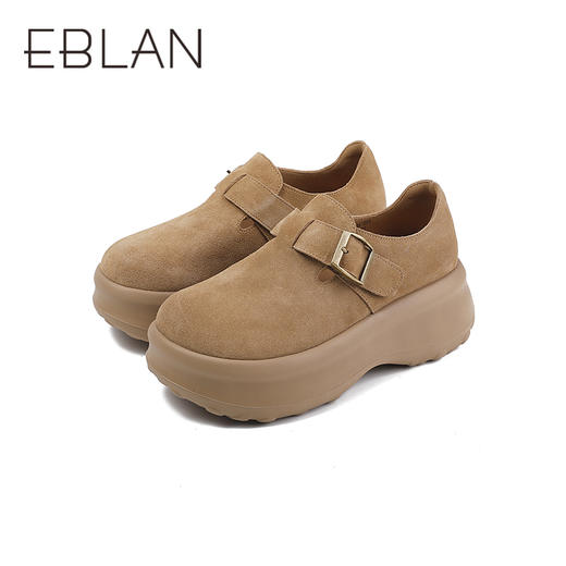 伊伴秋季复古勃肯鞋 运动感厚底单鞋B25450601 商品图4