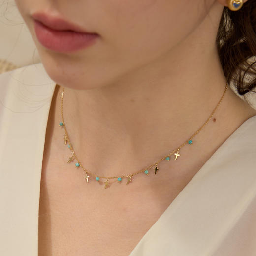 ARSIS银饰｜秘密花园系列 浅夏满天星项链 商品图3