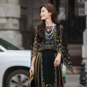 【林栖设计小店】马面裙真丝衫国风宽松2025夏季新款披肩女T1952529