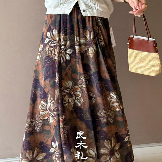 【现货】良木礼真丝印花半裙（0549962） 商品图2