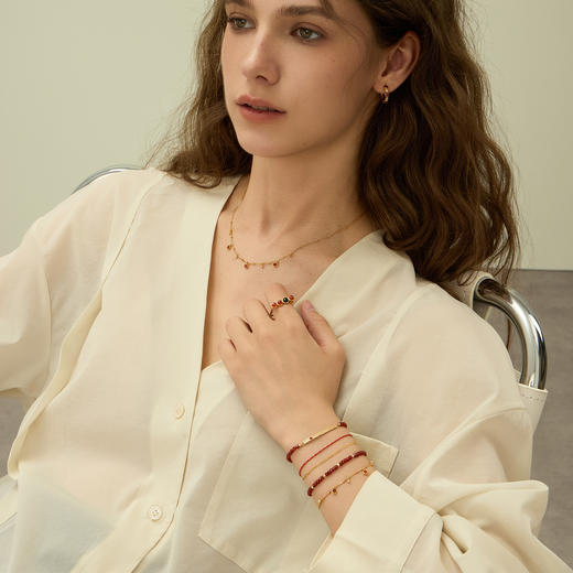 ARSIS银饰｜秘密花园系列 仲夏蓝调/落日霞辉吊坠手链 商品图2