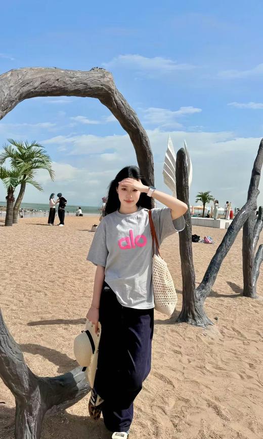 这也太好看了吧！ 美式alo高街风宽松短袖T恤！ 商品图5