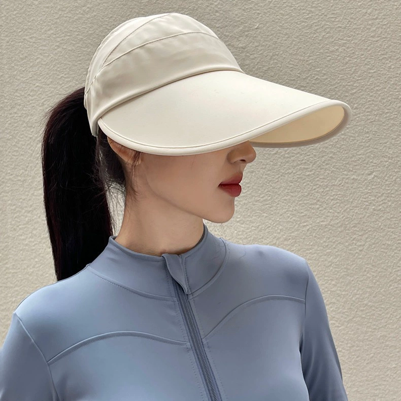 潮美汇  冰丝宽沿空顶帽