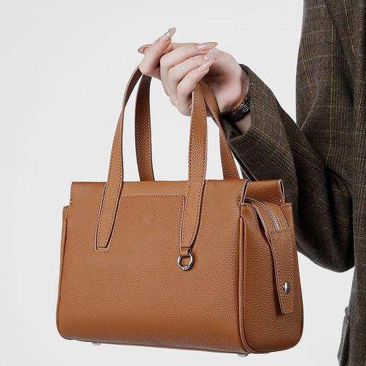 【预售3天】简约时尚单肩女包2025新款通勤斜挎手提包百搭质感包包D2861 商品图1