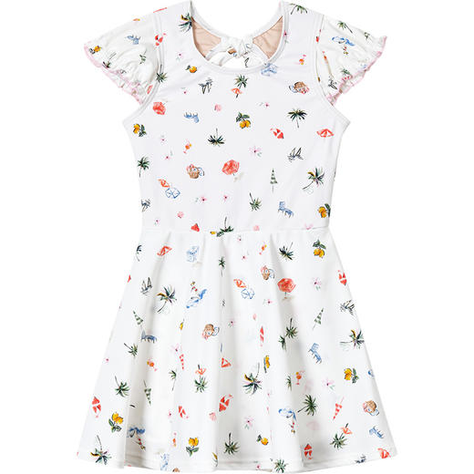 sisia儿童泳衣女童2025新款中大童连体游泳衣公主裙式泡温泉泳装SGS24-01b 商品图6