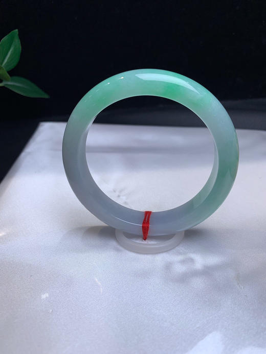 620086，55绿底正圈手镯，一半带绿底，干净清新 商品图3