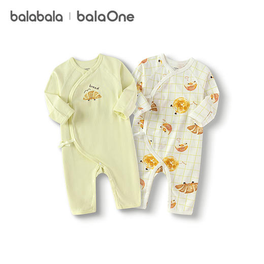 巴拉巴拉婴儿连体衣宝宝睡衣新生儿爬服哈衣2025新款全棉两件装萌 商品图4