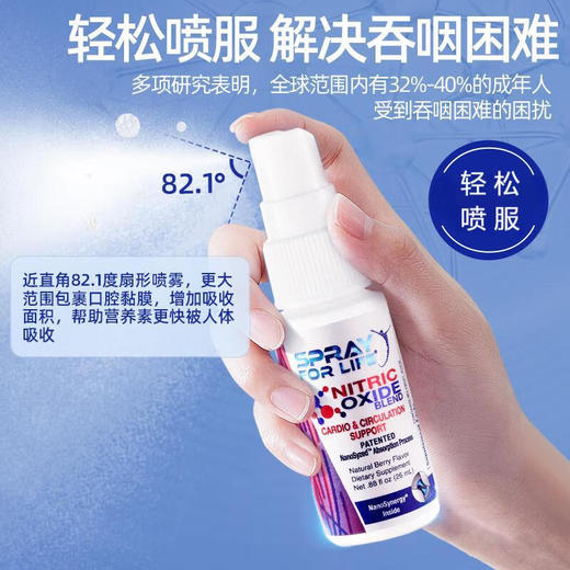 【保税仓】Spray For Life纳米一氧化氮口服喷剂26ml 美国原装进口 商品图4