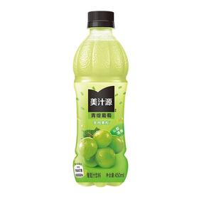美汁源 青提葡萄汁 450ml/瓶
