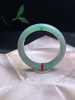 620091，58果绿底手镯，整圈带绿底色 局部带一抹阳绿，整条均匀细腻 商品缩略图0